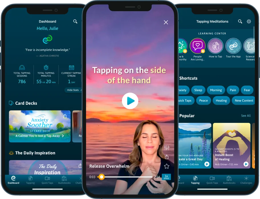 The Tapping Solution App on mobile devices