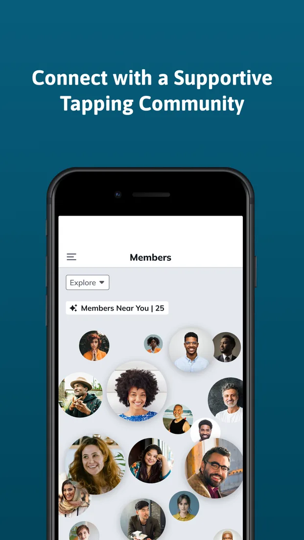 Connect with a supportive Tapping community