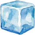 Ice cube icon representing shutdown