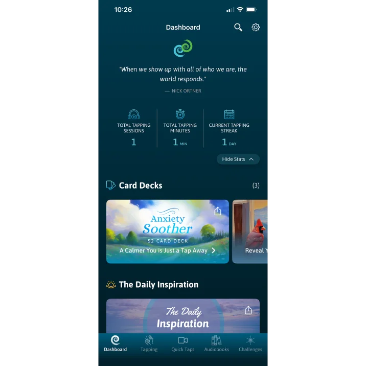 Tapping Solution App Screenshot 1