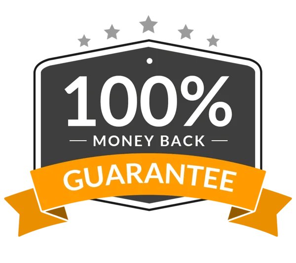 100% money back guarantee