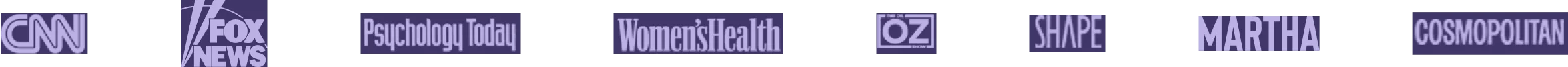 As seen on CNN, Fox News, Psychology Today, Women's Health, Dr. Oz, Shape, Martha, Cosmopolitan